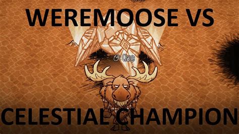 tillweed salve|DST Weremoose VS Celestial Champion .